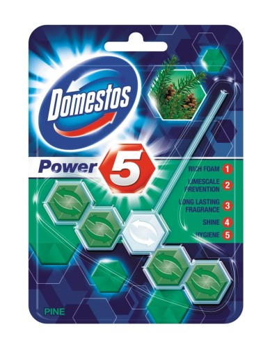 Zawieszka do toalety KOSTKA POWER5 PINE 9x55g DOMESTOS