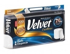 Papier toaletowy biały 3w (op 8szt)VELVET EXCELLENCE