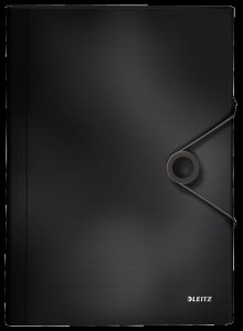 Teczka z przegródkami PP LEITZ SOLID czarna 45791095