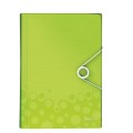 Teczka 6przegródek LEITZ WOW A4 zielona 250k 45890064