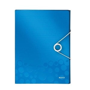 Teczka z gumką LEITZ WOW 30mm 250k A4 niebieska 46290036