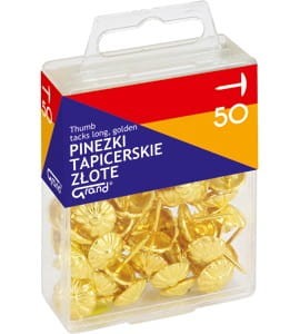 Pinezka tapicerska złota (50) 110-1482 GRAND