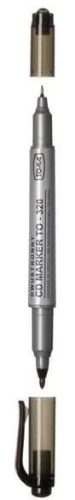 Marker do płyt CD TOMA TO-320 czarny dwustronny