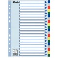 Przekładki plastikowe z PP A4 ESSELTE 20 kart 15263