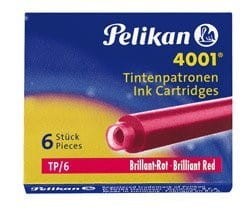 Naboje krótkie czerwone TP/6 PELIKAN 301192 PELIKAN