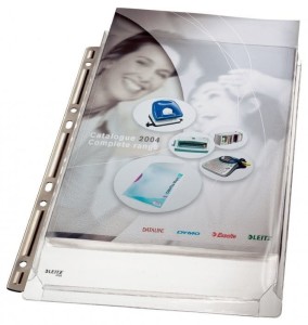 Koszulki na katalogi A4 LEITZ z metalową krawędzią 170 mic. 47553003