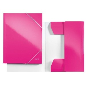 Teczka kartonowa z gumką LEITZ różowy WOW 39820023
