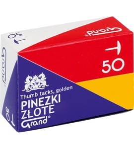 Pinezka złota   G50 (10) GRAND 110-1377