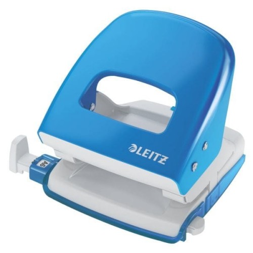 Dziurkacz 5008 LEITZ jasnoniebieski 30 kartek duży metalowy 50080030