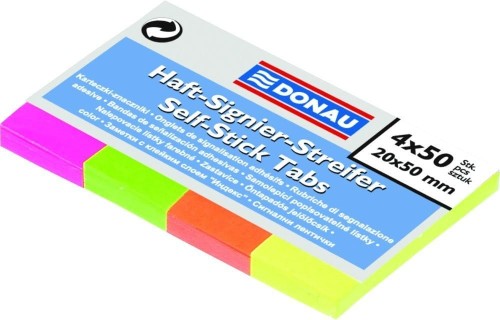 Zakładka indeks.4-fluo 20*50 7576001PL-99 DONAU