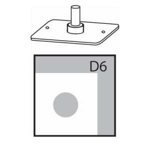 Nóż D6 do dziurkowania o średnicy 6 mm