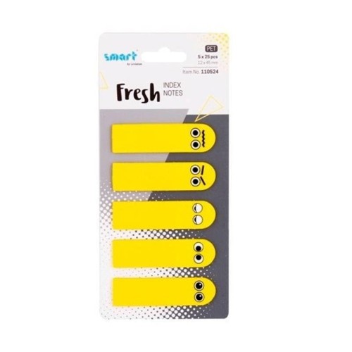 Zakładki indeksujące fresh 12x45mm 5x25szt BUŹKI 110524 LEVIATAN
