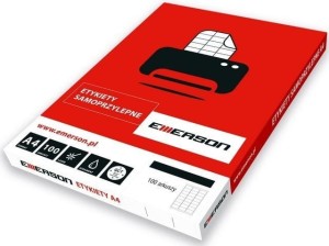 Etykiety A4 33x22mm białe nr004 (100sztuk) EMERSON eta4033x022w