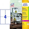Etykiety Heavy Duty 99.1x139mm białe poliestrowe L4774-20szt AVERY ZF
