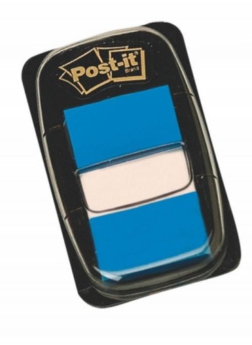 Zakładki indeksujące POST-IT 25x43mm niebieskie 680-2 50sztuk 3M