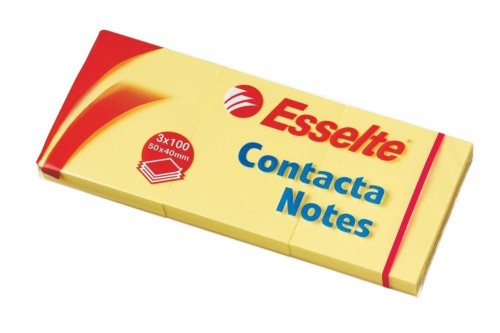 Bloczki samoprzylepne ESSELTE 40x50mm żółte 400k 83012