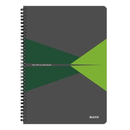 Kołonotatnik OFFICE PP A4 kratka zielony 44950055 LEITZ