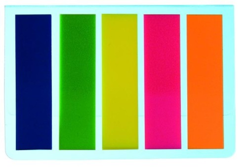 Zakładki index.PET 45x12mm/5x25szt 009354    LEVIATAN