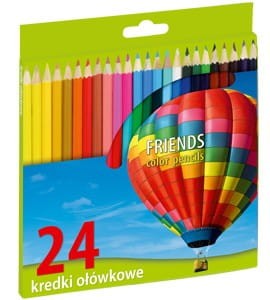 Kredki 24 kolorów FRIENDSHIP/UNION /GRAND  170-1377