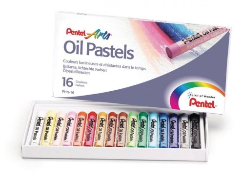 Kredki pastele olejne PENTEL 16kolorów PHN16