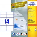 Etykiety ZF A4 105x41mm białe 3477 AVERY ZWECKFORM (100 arkuszy)