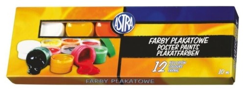 Farby plak.12 kol.A10ml. 83115902 ASTRA