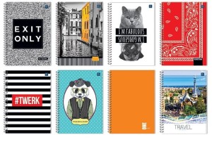 Kołobrulion A5 80 kartek kratka z kolorowym marginesem INTERDRUK