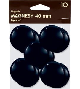 Magnesy 40mm GRAND czarne    (10)^ 130-1700