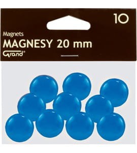 Magnesy 20mm GRAND niebieskie  (10)^ 130-1690