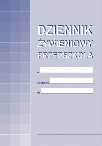 A-10-1 Dziennik żywieniowy prz edszkola