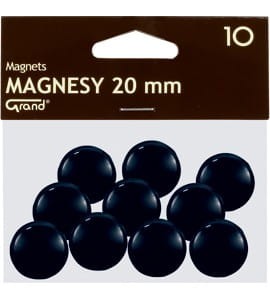 Magnesy 20mm czarne(10) 130-1687 GRAND