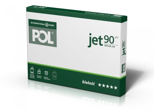 Papier xero A4 POLJET 250ark 90g klasa białości A