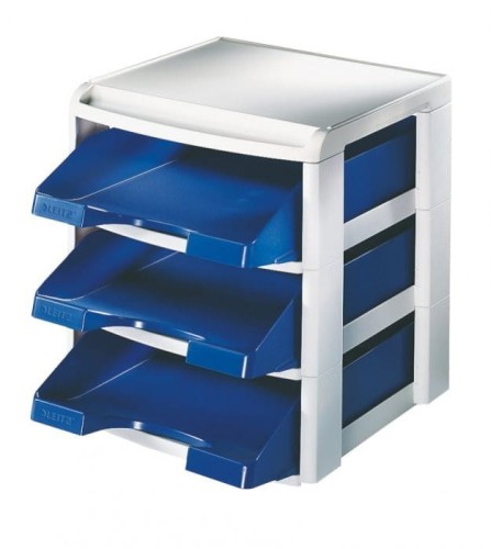 Moduł na trzy półki LEITZ Plus niebieska LEITZ 53270035