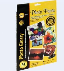 Papier foto YELLOW ONE A4 160g A20 błyszczący laser(L4G160) 150-1377