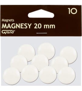 Magnesy 20mm GRAND białe (10) ^ 130-1689