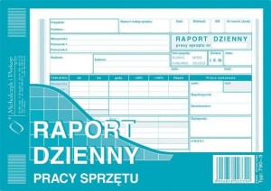 790-3 Raport dzienny pracy sprzętu A5 MICHALCZYK I PROKOP