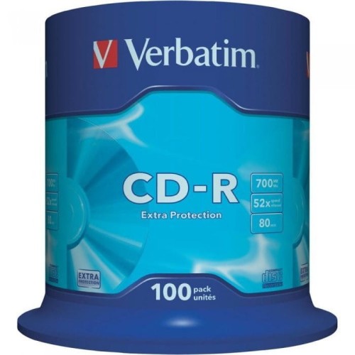 Płyta CD-R VERBATIM CAKE(100) Extra Protection 700MB x52 43411