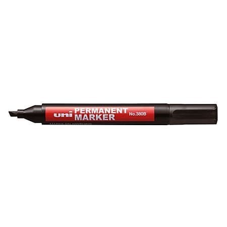 Marker permanentny UNI NO-380 ścięty czerwony