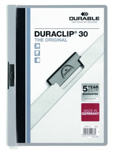 Skoroszyt DURABLE DURACLIP Original 30 szary 2200-10