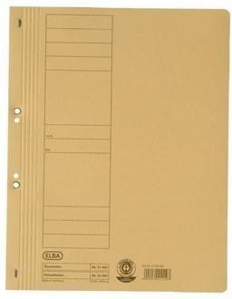 Skoroszyt z oczkiem A4 żółty 100551871 ELBA