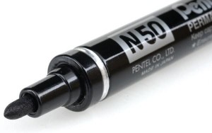 Marker wodoodporny N50-A czarny PENTEL