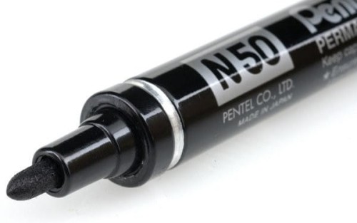 Marker wodoodpodporny N50-A czarny PENTEL