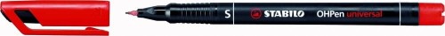 Foliopis STABILO OHPen S niezmywalny 0.4mm czerwony 841/40