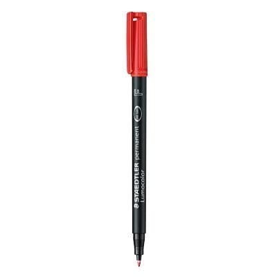 Foliopis permanentny F 318 czerwony STAEDTLER LUMOCOLOR S318-2