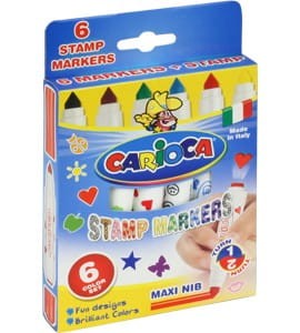 Pisaki z pieczątk.CARIOCA 6kol 42279  STEMPLE        160-1902