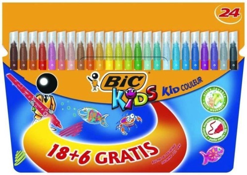 Flamastry BIC Kid Couleur 18+6 kolorów 841803