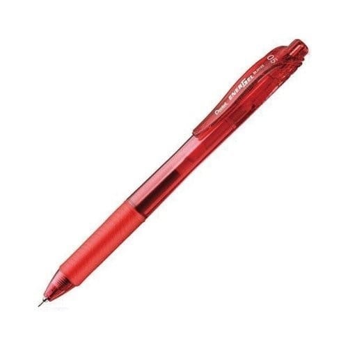 Cienkopis PENTEL Energelx- czerwony BLN105