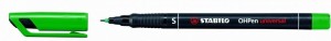Foliopis STABILO OHPen S niezmywalny 0.4mm zielony 841/36