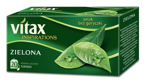 Herbata VITAX INSPIRATIONS zielona (20 saszetek) 30g zawieszka