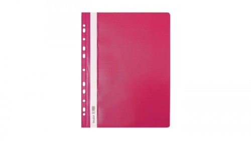 Skoroszyt A4 twardy wpinany różowy (10szt) SH-01-10 BIURFOL